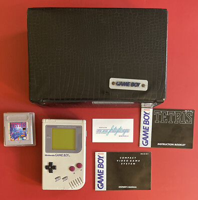NES Nintendo Original Game Boy Bundle DMG 01 w Carrying Case Tetris amp; Manuals $124.99