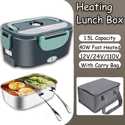 #ad 40w Electric Heated Lunch Box Stove 12 24 110Volt Portable Hot Food Warmer USA $39.99
