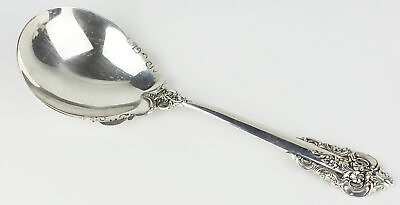 #ad Vintage Wallace Grande Baroque Sterling Silver Salad Serving Spoon $159.00