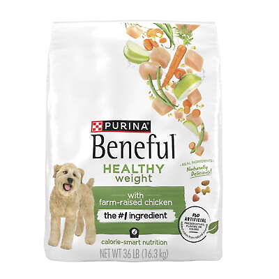 #ad Dog Food for Adults Healthy Weight High Protein Farm Raised Chicken 36 lb Bag $36.99