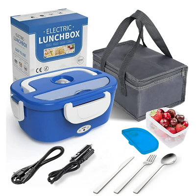 #ad Electric Lunch Box Food Heater 2 In 1 Portable Food Warmer Lunch Box for Car amp; H $36.83