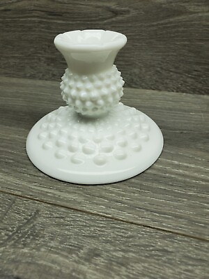 #ad Milk Glass Candle Holder $11.39