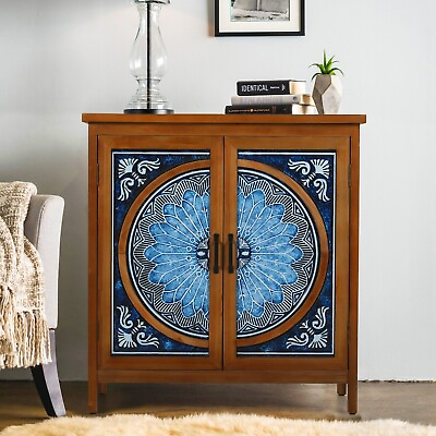 NEW 2 Doors Storage Cabinet Decorative Cabinet Buffet amp; Sideboard Console Table $189.99