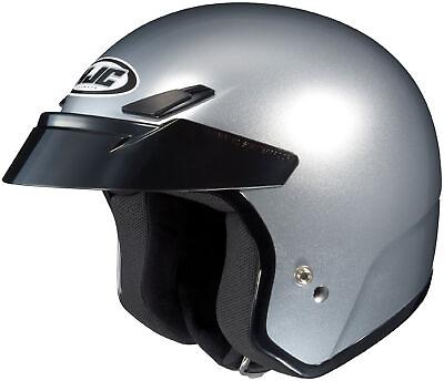 #ad Open Box HJC CS 5N Open Face Motorcycle Helmet Silver Size Large $79.00