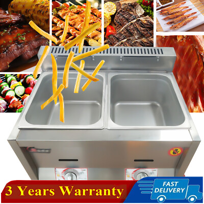 #ad #ad 2 Pan Propane Gas Food Warmer Restaurant Tabletop Desktop Countertop Steam Table $164.59
