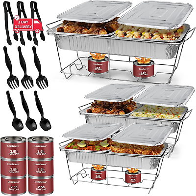 #ad #ad Disposable Chafing Dish Buffet Set 33 Piece of Chafing Servers with Food Warmer $66.28