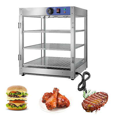 #ad 3 Tier Electric 110V Food Warmer Display Case Commercial Food Pizza Showcase $296.99