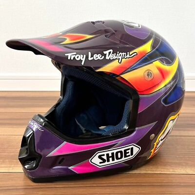 #ad Vintage SHOEI Motocross Helmet VF X2 Troy Lee Designs Size L $227.89