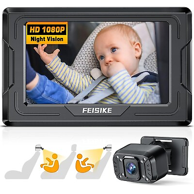 #ad Baby Car Camera HD Display Baby Car Mirror with Night Vision Feature 4.3 Inch $45.95