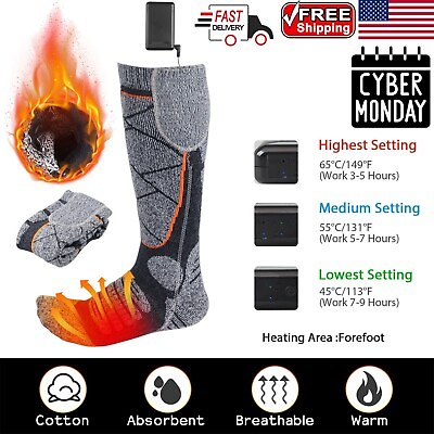 #ad Winter Foot Warmer Electric Socks Heated Socks Ski SocksAnti Frostbite Snow Gear $32.69