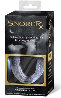 #ad #ad SnoreRX Mouth Guard With Storage Case Instruction Booklet amp; Fitting Handle DMG $49.99