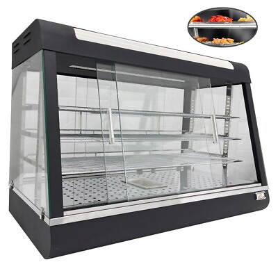 Commercial Heating Food Display Cabinet Egg Tart Hamburger Pizza Warmer Showcase $585.90