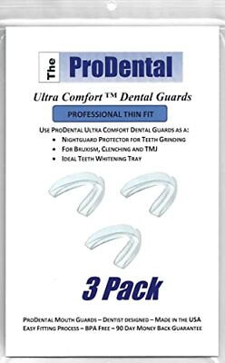 #ad #ad ProDental Thin and Trim Mouth Guard for Grinding Teeth €“ 3 Pack Made in USA $16.46
