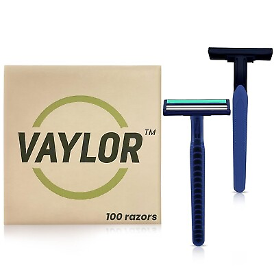 #ad Vaylor Disposable Razors for Men Twin Blade Razors 100 Pack $24.98