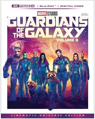 #ad Guardians of the Galaxy Vol. 3 New 4K UHD Blu ray With Blu Ray 4K Masterin $25.99