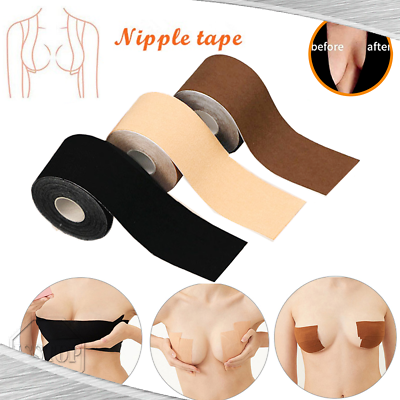 5M Invisible Breast Boob Lift Tape Adhesive Push up Bra Nipple Cover Sticker USA $7.29