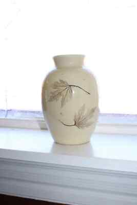 Nemadji Leaf Pottery Forest Impressions Vase Vintage Handmade $78.00