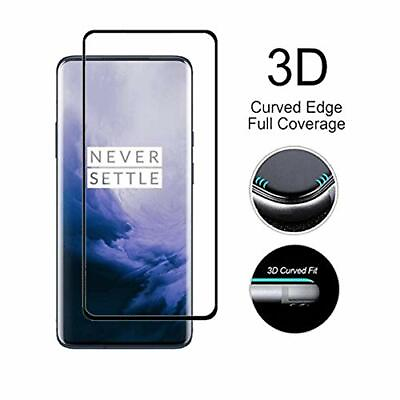 For OnePlus 7 Pro Full Screen Protector Tempered Glass Guard Shield Film Cover $4.95