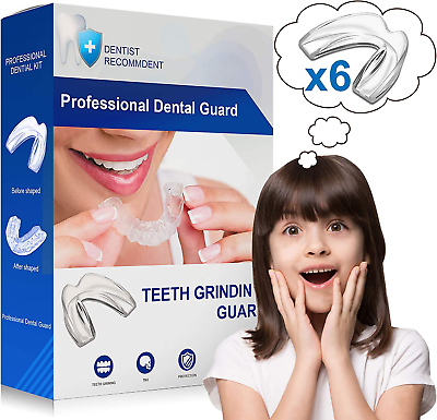 #ad Kids Mouth Guard for Grinding Teeth Pack of 6 Night Guard for Teeth Whitening T $23.95