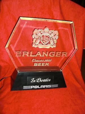 #ad Erlanger Classic 1893 Beer in Bottles Electric Bar Advertising Sign July 141981 $29.99