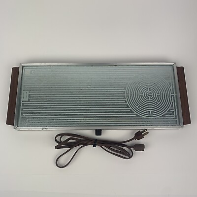 #ad Vintage Salton Hotray Electric Food Warming Tray Model H 123 W Temperature Knob $29.99