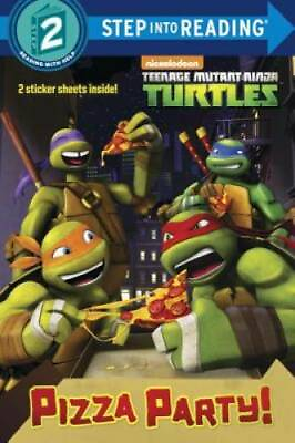 #ad Pizza Party Teenage Mutant Ninja Turtles Step into Reading GOOD $3.83