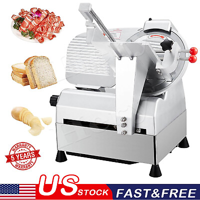 #ad Commercial Automatic 10quot; Meat Slicer 550W Electric Deli Meat Bread Food Slicer $657.00