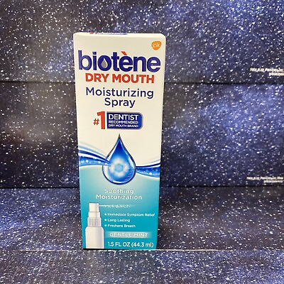 #ad #ad Biotene Dry Mouth Moisturizing Spray Gentle Mint 1.5 fl oz. Exp. 07 25 New $12.88