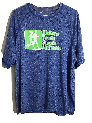 Holloway Mens T Shirt Short Sleeve Size L Blue Abilene Youth Sports Authority $16.00