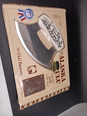 Alaska Ulu Curved Knife Legendary Knife of the Artic New in Box Elk $7.00