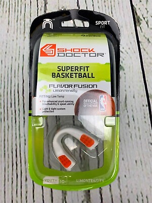 #ad Shock Doctor Superfit Basketball Flvr Fusion Limontensity Youth 10 Mouth Guard $8.00