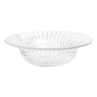 #ad #ad Round Decorative Striped Glass Fruit Vegetable Salad Display Serving Bowl 10quot; $19.95