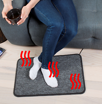 #ad Foot Warmer Electric Heater Mat Heating Carpet Feet Infrared Heated Heizteppich $39.95