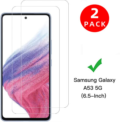 2x 9H Screen Protector Tempered Glass For Samsung Galaxy A53 5G A52 5G A51 5G $4.55