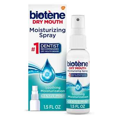 #ad Biotene Dry Mouth and Fresh Breath Moisturizing Spray Gentle Mint 1.5 Oz $9.92