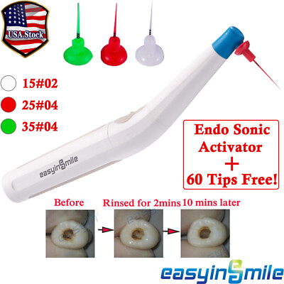 Dental Endo Handpiece Ultra Sonic Cleaner Endodontic Root Canal Cleaning 60 Tip $116.62