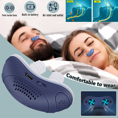 Micro Electric CPAP Noise Anti Snoring Device Sleep Apnea Stop Snore Aid Stopper $8.29