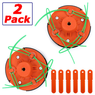 #ad 2pc Universal Trimmer Head Replacement Gas Electric for Weedeater for Weed Eater $18.99