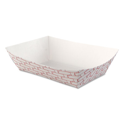 #ad Boardwalk Paper Food Baskets 2.5lb Capacity Red White 500 Carton 30LAG250 $29.35