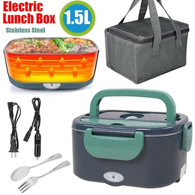 #ad #ad Electric Lunch Box 40W 1.5L Food Warmer Lunch Box for Truck Car Office Home Work $39.06