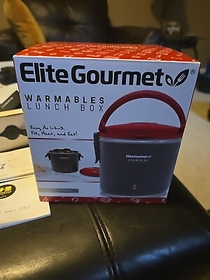 #ad Elite Gourmet Warmables Lunch Box Electric Food Warmer with Stainless Steel $34.88