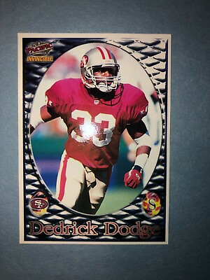 1997 PACIFIC INVINCIBLE SMASH MOUTH FOOTBALL CARD DEDRICK DODGE #146 SF 49ERS FS $4.99