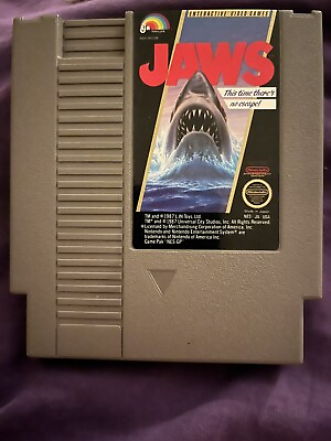 JAWS NES Original Game Cartridge Nintendo $1000.00