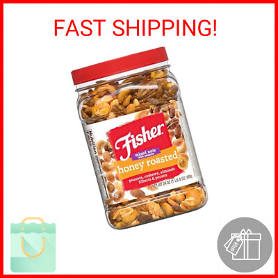 #ad Honey Roasted Mixed Nuts with Peanuts 24 oz Cashews Almonds Filberts Pecans $24.00