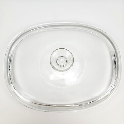 PYREX DC 1 1 2 C Corning Ware Glass Lid 8 x 10 Inch Clear Oval Lid $10.94
