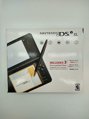 #ad Excellent Condition Nintendo DSi XL Handheld in Black with Box and Charger $179.99