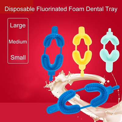 #ad 20PCS Dental Disposable Tray Fluoride Foam Impression Trays Dentistry Instrument $89.39