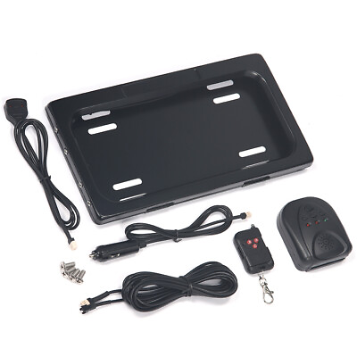 1 PC Electric Car License Plate Frame Cover Black $41.69