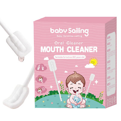 #ad Baby Tongue Cleaner Disposable Dental Care Oral Toothbrush Hygiene Tounge Mouth $11.77