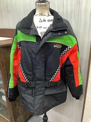 Vintage sz large unisex Artic Cat ArcticWare snowmobile coat adj. sides EUC $124.99